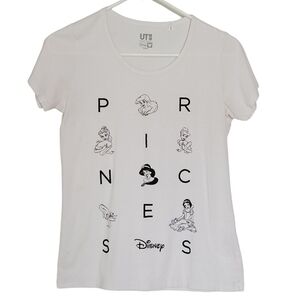 1326 * Disney Princess Graphic Tee White Size S